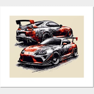 Toyota Supra Posters and Art